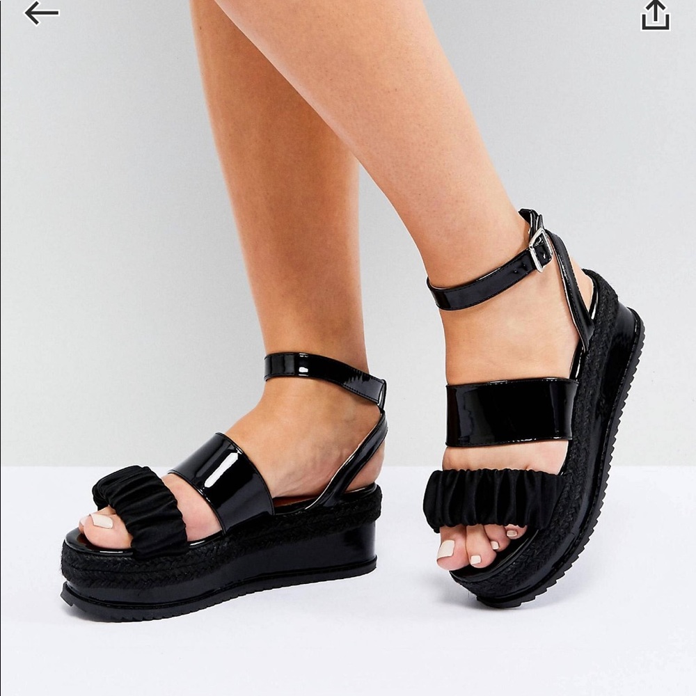 Black Platform Espadrilles
